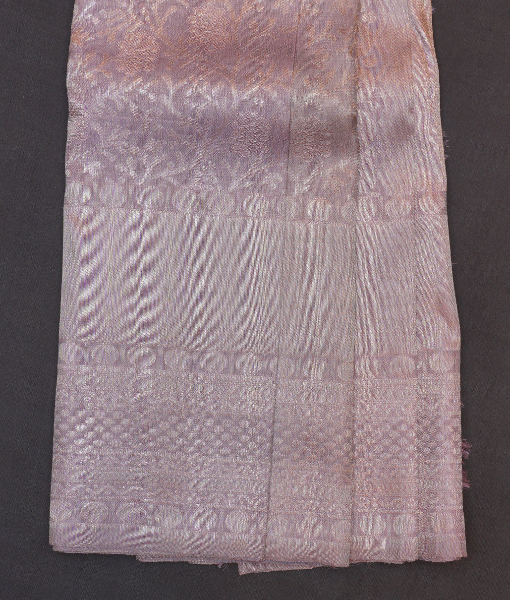 Pastel lavender Kanchipuram Saree