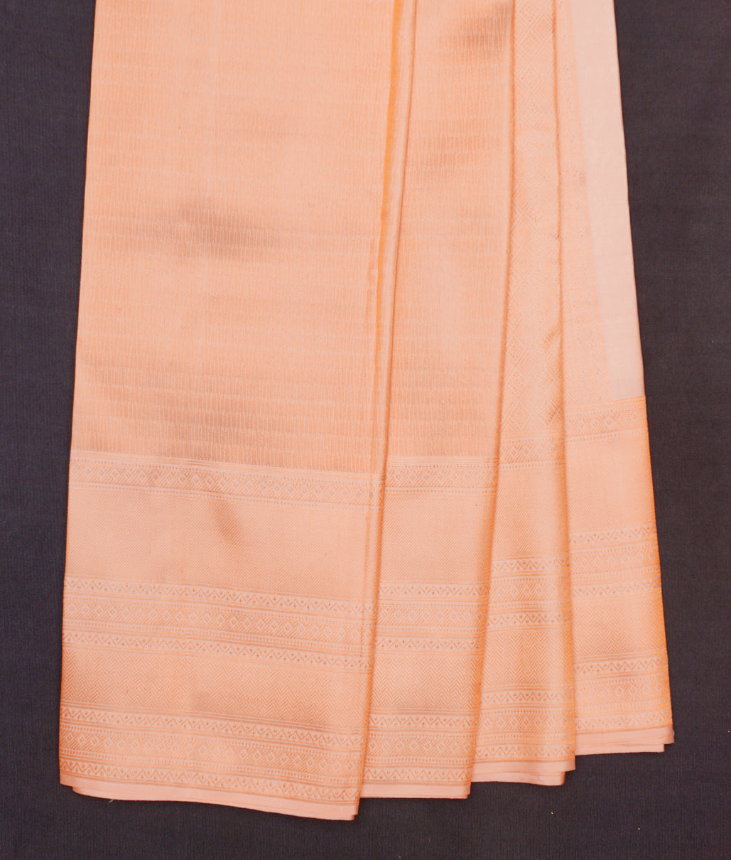 Pastel Peach Kanchipuram Saree