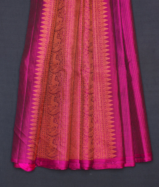 Magenta  Kanchipuram saree