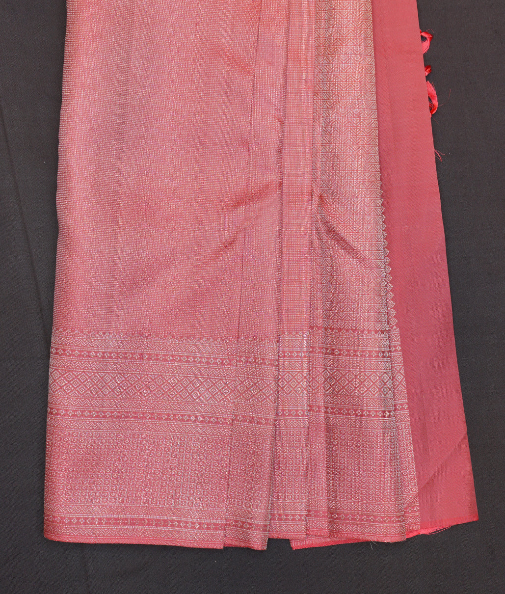 Dusty rose Kanchipuram saree