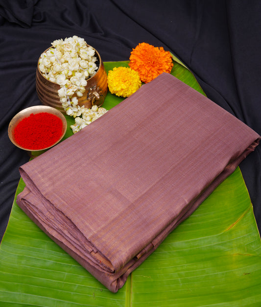 Mauve lavender kanchipuram saree