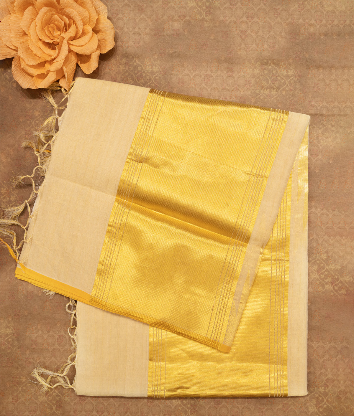 Rose petal Tissue Silk Saree