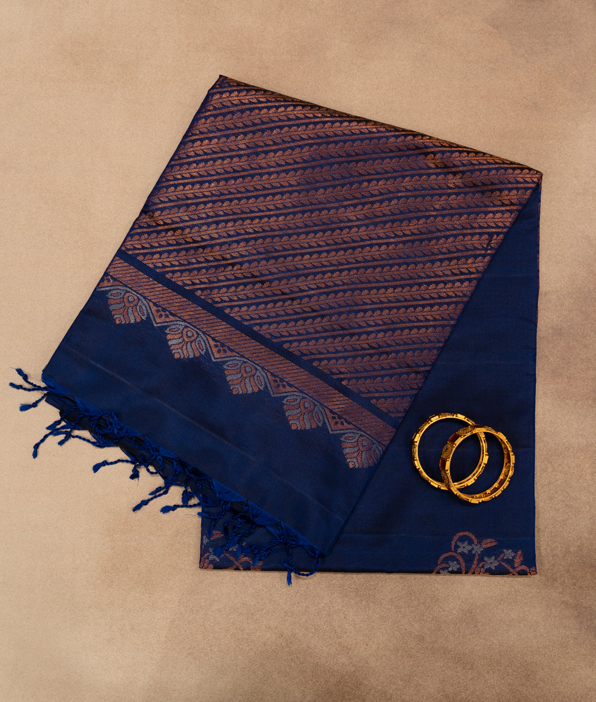 Blue soft silk saree